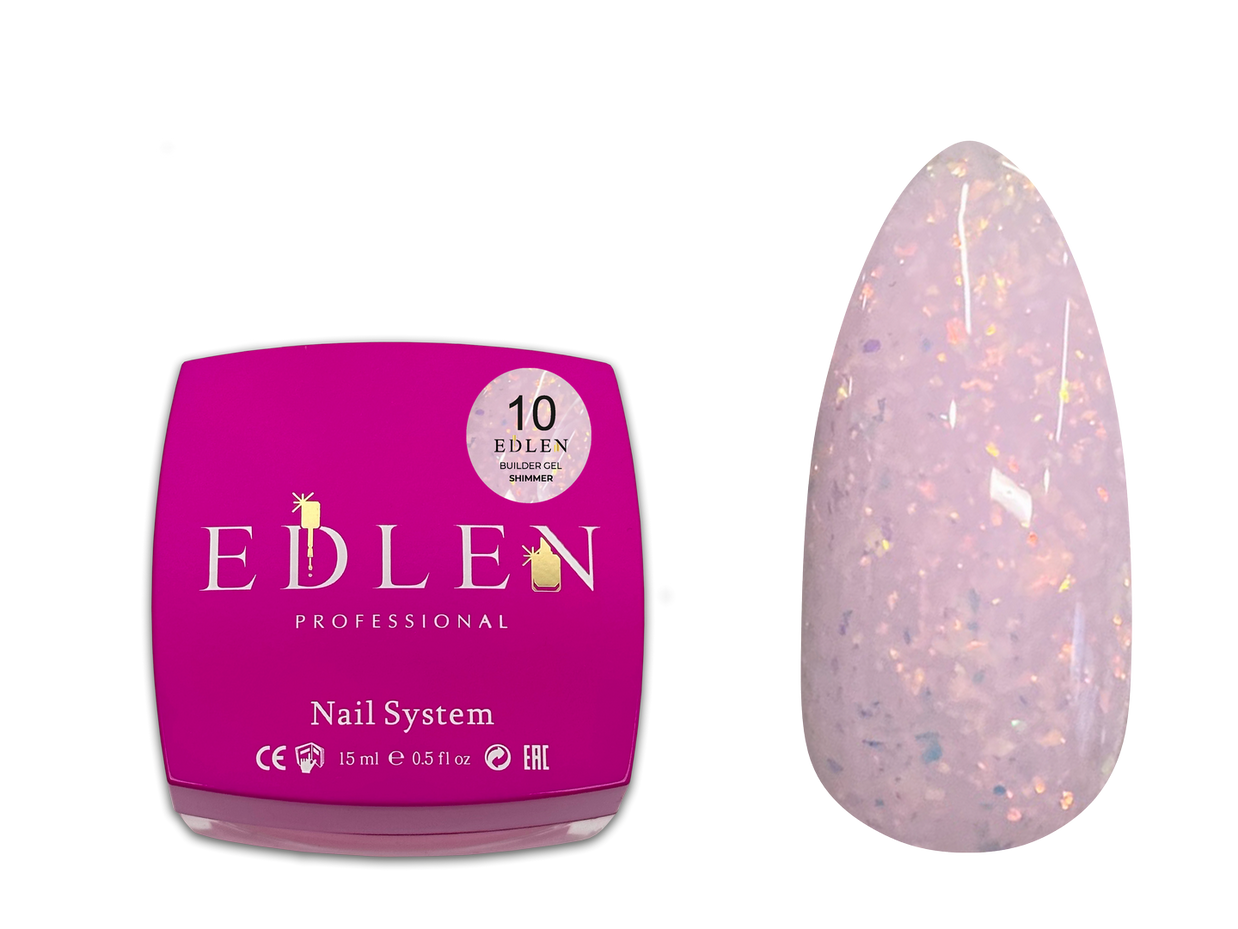 Gel de Construction Shimmer Edlen 50ml - Teinte #10