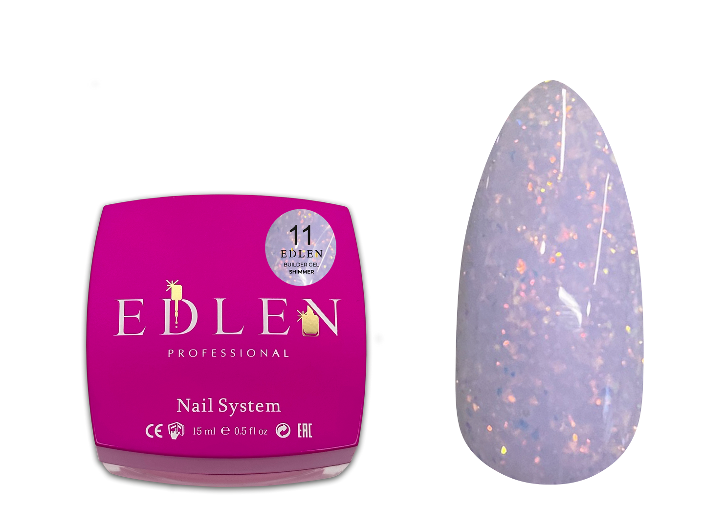 Gel de Construction Shimmer Edlen 50ml - Teinte #11