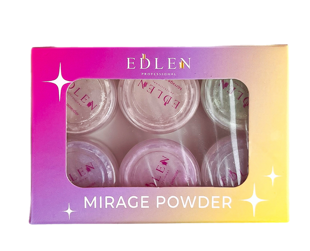 Set de Poudres Chromes Mirage Edlen (6 pièces)