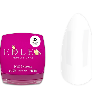 Gel Liner No Wipe Edlen Ultra White 02 - 5ml