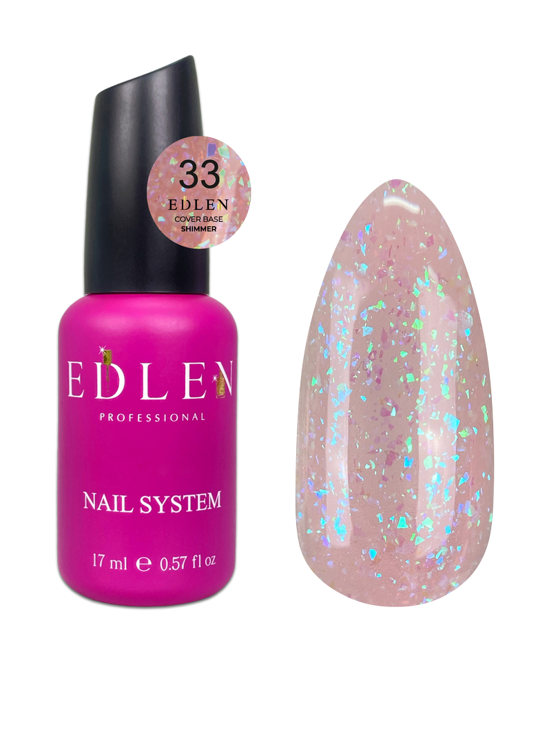 Cover Base Shimmer Edlen 17ml - Teinte #33