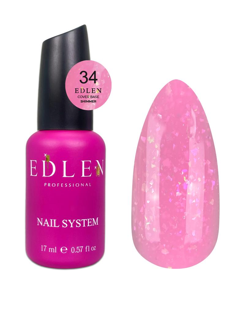 Cover Base Shimmer Edlen 17ml - Teinte #34