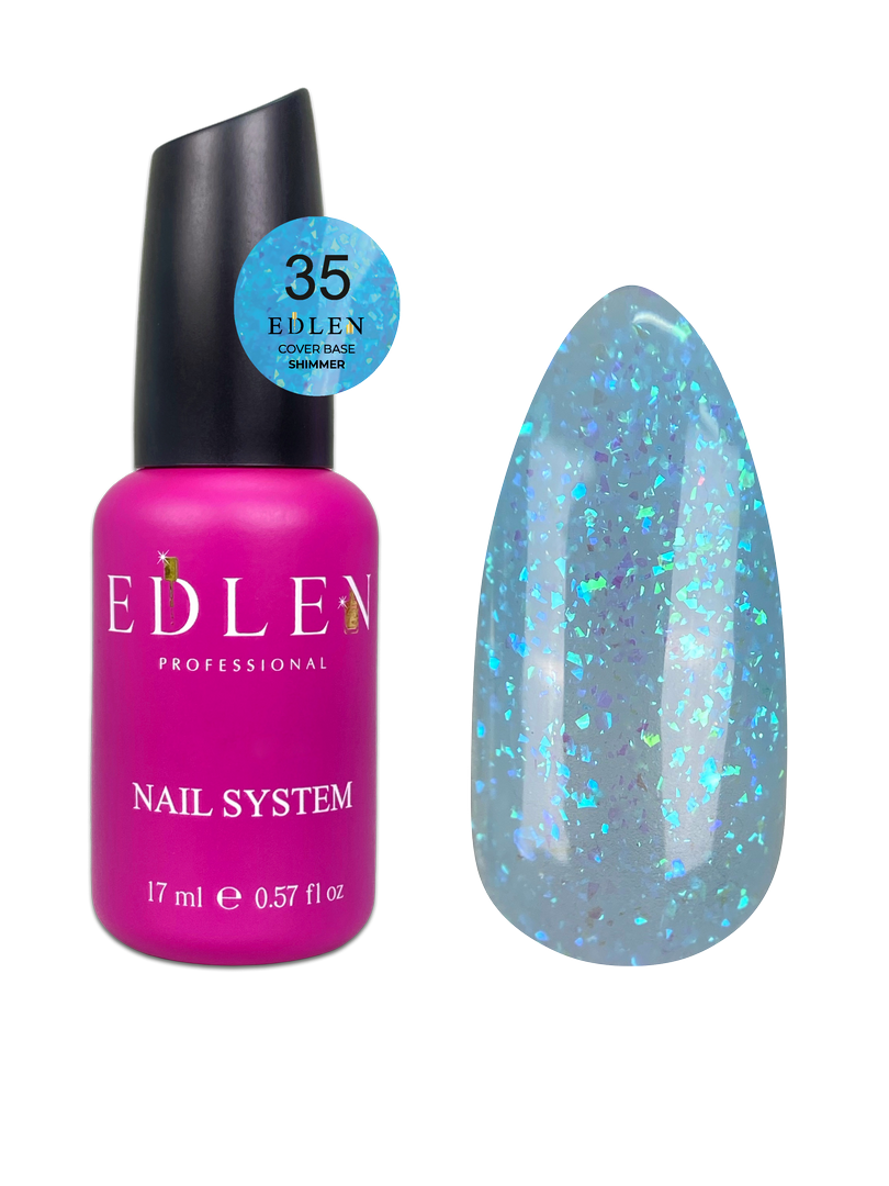 Cover Base Shimmer Edlen 17ml - Teinte #35