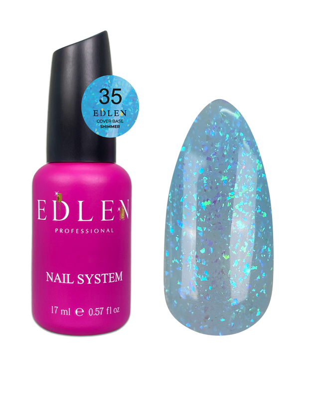 Cover Base Shimmer Edlen 17ml - Teinte #35