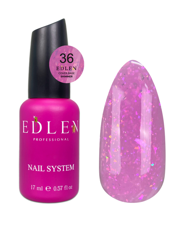 Cover Base Shimmer Edlen 17ml - Teinte #36