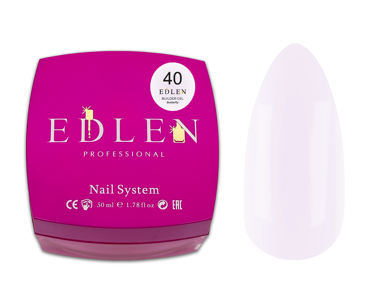 Gel de Construction Butterfly Edlen 50ml - Teinte #40
