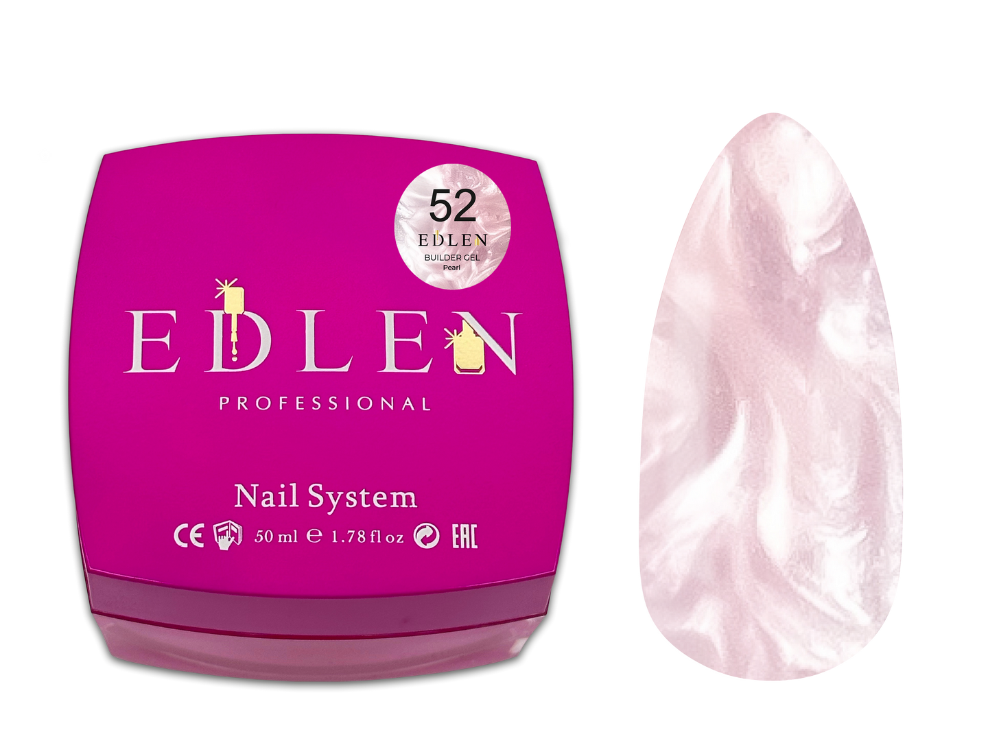 Gel de Construction Pearl Edlen 50ml - Teinte #52