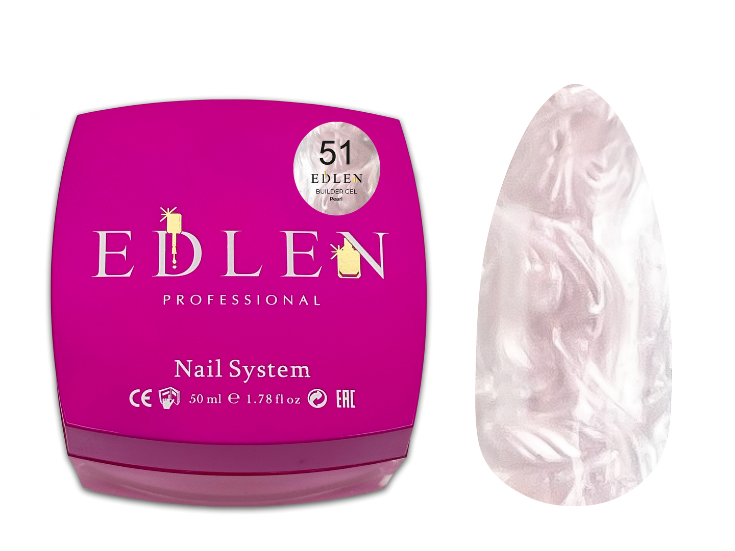 Gel de Construction Pearl Edlen 50ml - Teinte #51