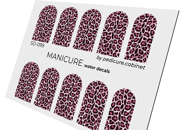 Water Decals Manucure – Motif Léopard Rose – Réf. SD-099