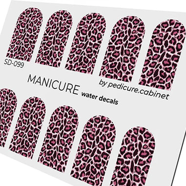Water Decals Manucure – Motif Léopard Rose – Réf. SD-099