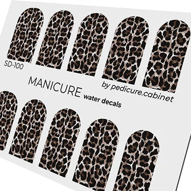 Water Decals Manucure – Motif Léopard Marron – Réf. SD-100