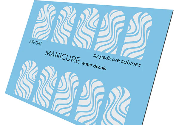 Water Decals Manucure – Motif Vagues Blanches – Réf. SR-041