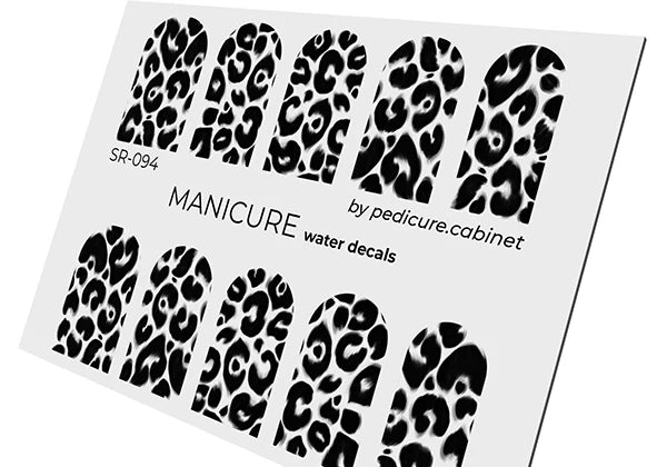 Water Decals Manucure – Grand Motif Léopard Noir – Réf. SR-094
