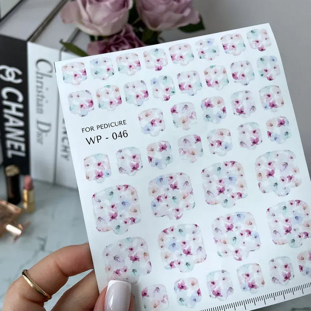 Wrap pédicure WP-046 SLIDIZ effet marbré tendance pour pédicure pro