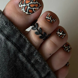Nail Wraps Pédicure – Imprimé Girafe – Réf. WR-631